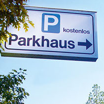 Parkhaus, Tiefgaragen, Stellplätze, Parkzonen, Parkplatz, top Anbindung